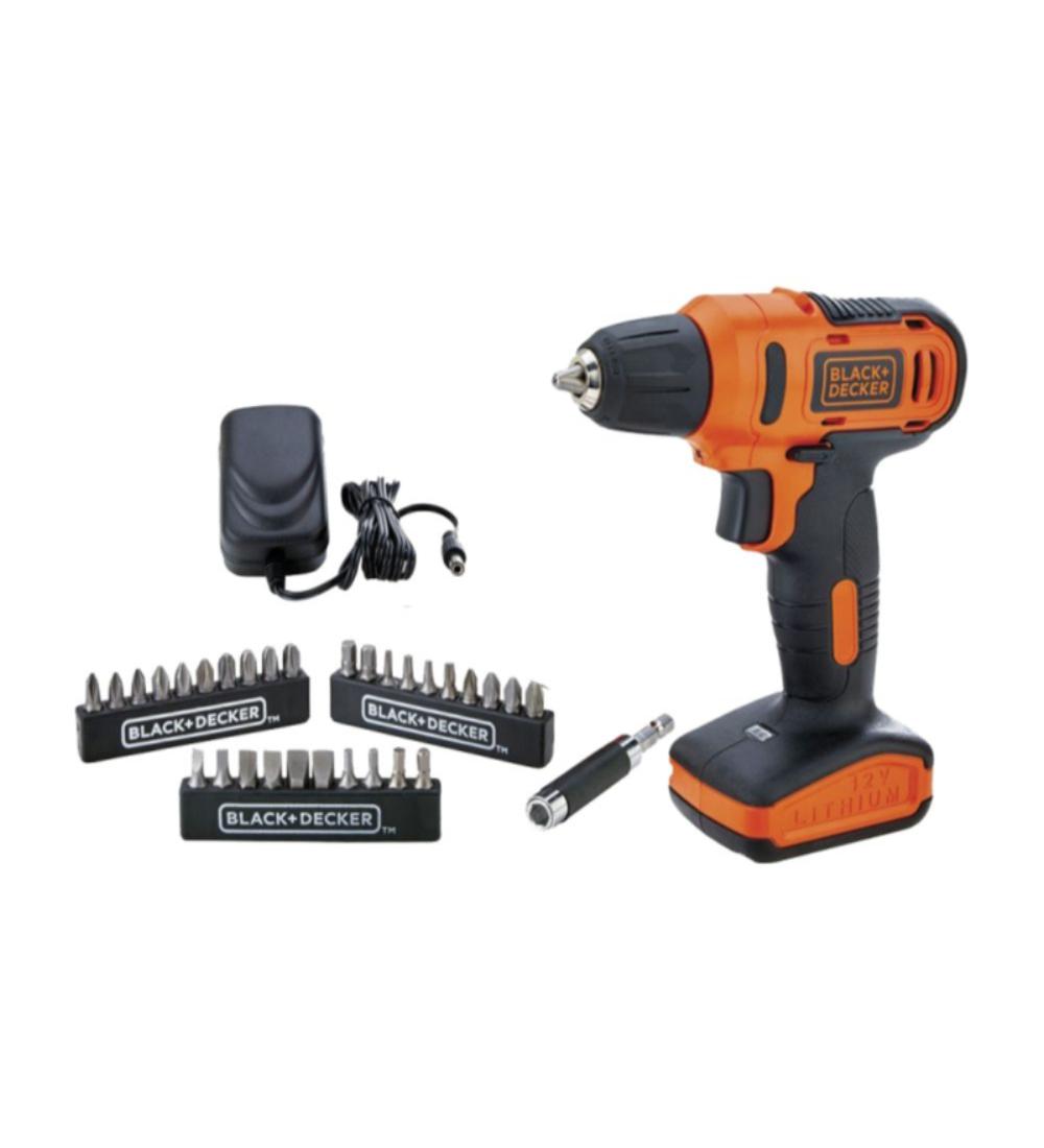 set taladro/atornillador bateria litio + accesorios 12v ld12s 31pz